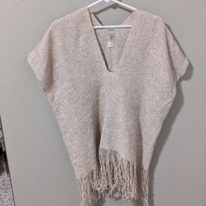 Vintage Hand Woven Poncho